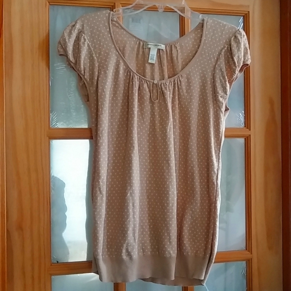 Banana Republic Pullover Cap Sleeve. Top - Size L